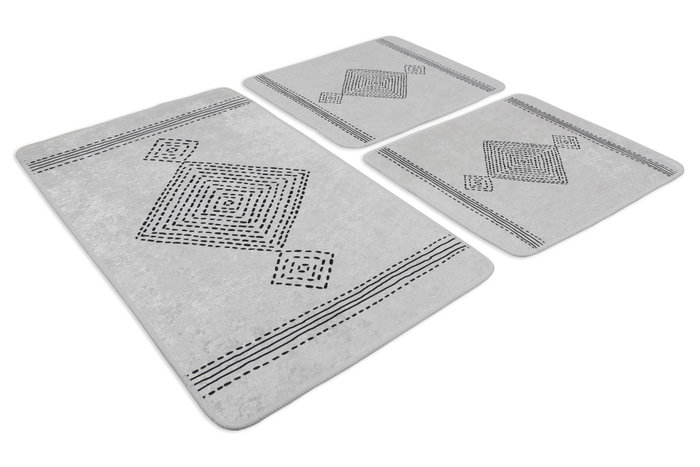 Mijölnir Juego de alfombrillas de baño Tatiana de 3 piezas Multicolor Mijölnir Juego de alfombrillas de baño Tatiana de 3 piezas Multicolor